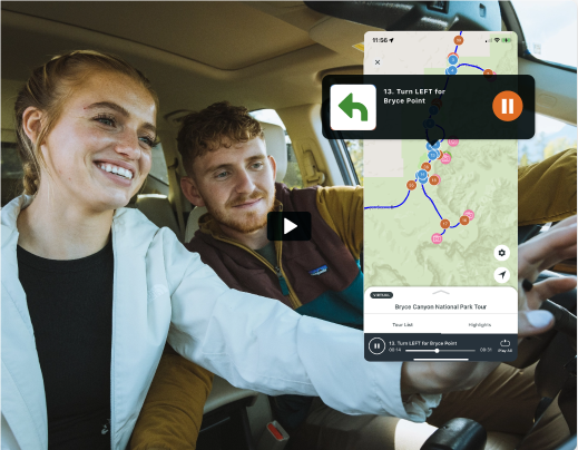 Self guided audio tour